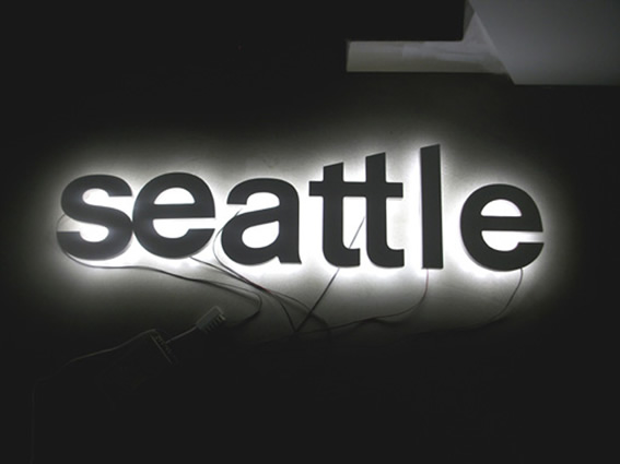 Reklameschild Seattle